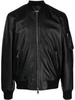 DONDUP veste bomber en cuir - Noir