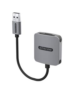 Sitecom MD-1007 geheugenkaartlezer USB 2.0 Zwart, Grijs