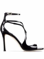 Jimmy Choo sandales Azia 95 mm à bout carré - Noir