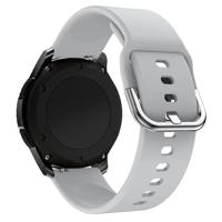 By Qubix - Compatible met Garmin Venu 2 / Garmin Venu 3 - Siliconen sportband - Grijs - Compatible Garmin bandje - Bandbreedte: 22mm