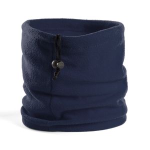 Fleece nekwarmer colsjaal windvanger donkerblauw