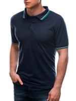 Ombre - heren poloshirt heren navy - S1673