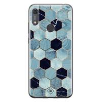 Huawei Y6 (2019) siliconen hoesje - Blue cubes