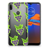 Motorola Moto E6 Plus Siliconen Case Druiven