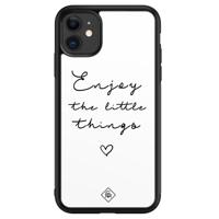 iPhone 11 glazen hardcase - Enjoy life