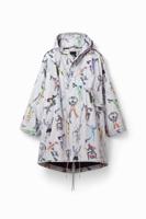 Oversized arty parka - WHITE - L