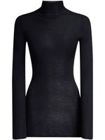 Marni pull nervuré à col montant - Noir