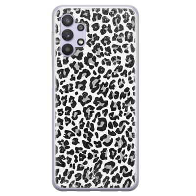 Samsung Galaxy A32 5G siliconen hoesje - Luipaard grijs
