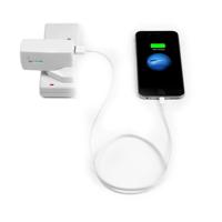 2-in-1 Wall Charger & Power Bank - Accu  voedingsadapter - 2100 mAh - 1 A (USB) - wit