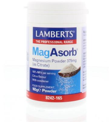 Lamberts Lamberts Magasorb (Magnesium Citraat) Poeder 375mg (165g) Lamberts Lamberts Magasorb (Magnesium Citraat) Poeder 375mg (165g)