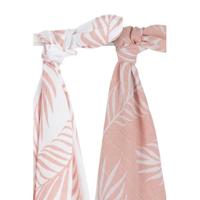 Jollein hydrofiele multidoek large 115x115 cm Nature pale pink - set van 2
