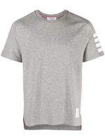 Thom Browne t-shirt à 4 bandes signature - Gris