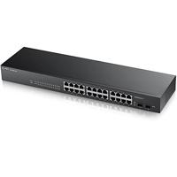 Zyxel 8-Port Gigabit Web/Smart Managed Switch 24 poorten. 24-port zwart [GS1900-24]