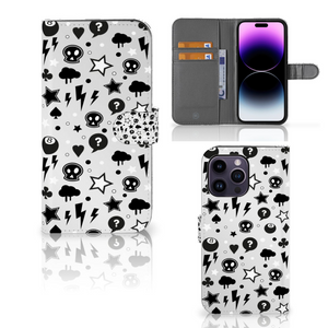 Telefoonhoesje met Naam iPhone 15 Pro Max Silver Punk