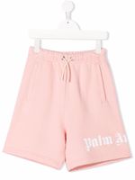 Palm Angels Kids short de sport à logo imprimé - Rose