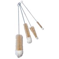 Reinigingsborstels met topje van scheerwol, 4-dlg. set.