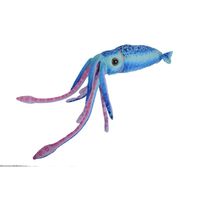 Pluche blauwe octopus/inktvis knuffel 38 cm speelgoed - thumbnail