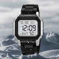 SKMEI Heren Digitaal horloge Voor buiten Sportief Modieus Polshorloge Lichtgevend Stopwatch Wekker Aftellen TPU Horloge Lightinthebox