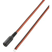 VOLTCRAFT 93025c181 laagspanning-aansluitkabel laagspanningsbus - open kabeluiteinden 5,5 mm 2,5 mm 5,5 mm 2,5 mm 2,00 m