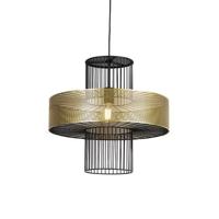 QAZQA Design hanglamp goud met zwart 50 cm - Tess