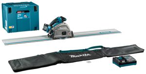 Makita SP001GM102 | 40 V Max Invalcirkelzaag | 165 mm | 4,0 Ah accu | snellader | in Mbox | met AWS zender | geleiderail | 1500 mm - SP001GM102