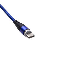 Akyga USB-kabel USB-A stekker, USB-C stekker 2.00 m Blauw AK-USB-43 - thumbnail