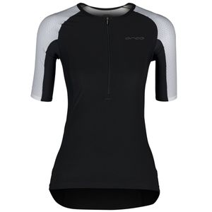 Orca Athlex tri top korte mouw zwart/wit dames S