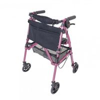 Stander Fold N Go rollator roze