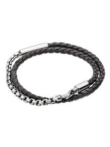 TANE México 1942 bracelet Comet Grey en cuir - Noir