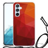 Shockproof Case voor Samsung Galaxy A54 5G Polygon Red