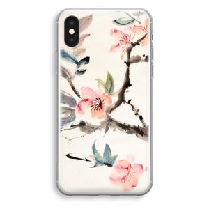 Japanse bloemen: iPhone XS Transparant Hoesje