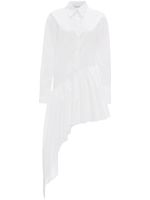 JW Anderson robe-chemise à design asymétrique - Blanc