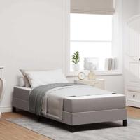 vidaXL Boxspring bed Anders Taupe 80 x 200 cm Stof