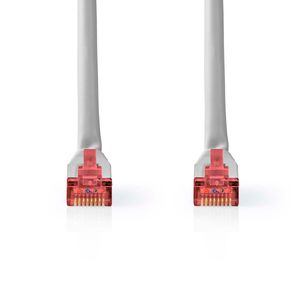 Nedis CAT6 Netwerkkabel | RJ45 Male | RJ45 Male | SF/UTP | 15.0 m | Rond | PVC | Grijs | Label - CCGL85220GY150