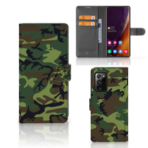 Samsung Galaxy Note20 Ultra Telefoon Hoesje Army Dark