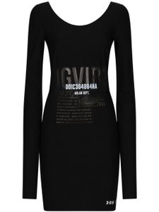 Dolce & Gabbana DGVIB3 robe à logo imprimé - Noir