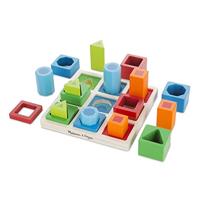Melissa & Doug Vormensorteerset | Ontwikkelingsspeelgoed | Motorische vaardigheden | 3+ | Cadeau voor jongens en meisjes