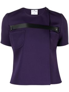 Courrèges blouse à manches courtes - Violet