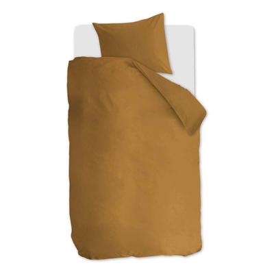 Beddinghouse dekbedovertrek Organic Basic - Ochre - 1-Persoons 140x200/220 cm