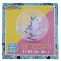 Summertastic strandbal Unicorn 3D 30 cm vinyl