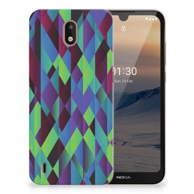 Nokia 1.3 TPU Hoesje Abstract Green Blue