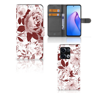 Hoesje OPPO Reno8 Pro Watercolor Flowers