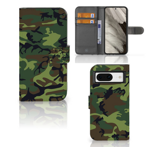 Google Pixel 8 Telefoon Hoesje Army Dark