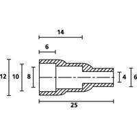 HellermannTyton HV4820 PVC NA 2000 Beschermkap Klem-Ø (max.): 6 mm PVC Transparant 1 stuk(s) - thumbnail