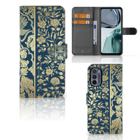 Motorola Moto G62 5G Hoesje Beige Flowers - thumbnail