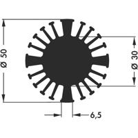 Fischer Elektronik 10021930 SK 602 20 SA LED-koellichaam 2.4 K/W (Ø x h) 50 mm x 20 mm