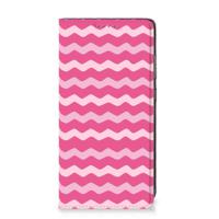 Samsung Galaxy A52 Hoesje met Magneet Waves Pink - thumbnail