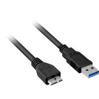 Sharkoon 2m, USB3.0-A/USB3.0-Micro B USB-kabel USB 3.2 Gen 1 (3.1 Gen 1) USB A Micro-USB B Zwart - thumbnail