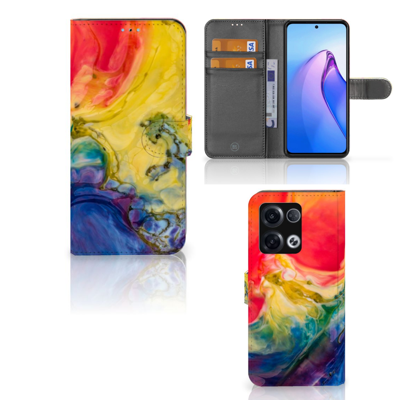 Hoesje OPPO Reno8 Pro Watercolor Dark Hoesje OPPO Reno8 Pro Watercolor Dark