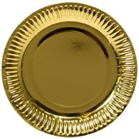 Bordjes metallic goudkleurig 8 stuks